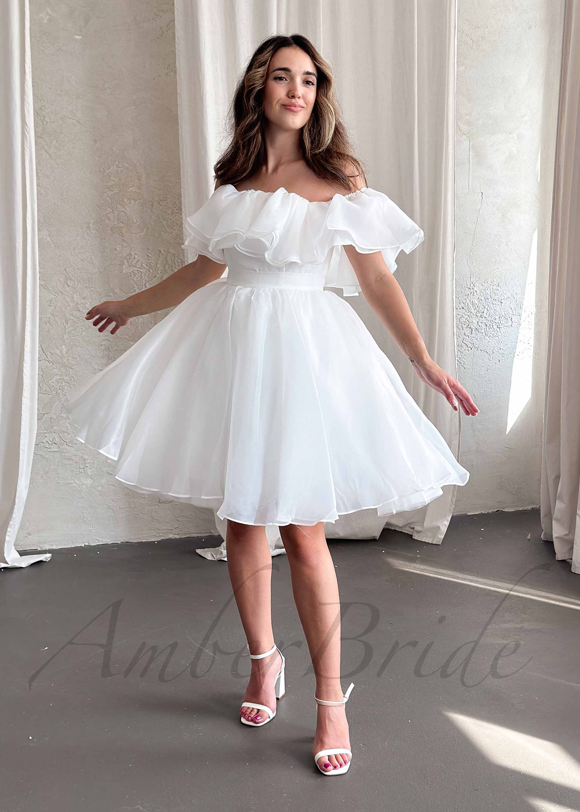 Knee-Length Organza Dress for Women