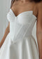 Shimmering Satin Wedding Gown with Sweetheart Neckline