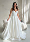 Shimmering Satin Wedding Gown with Sweetheart Neckline