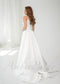 Exquisite A Line Satin Wedding Dress with Strapless Bodice