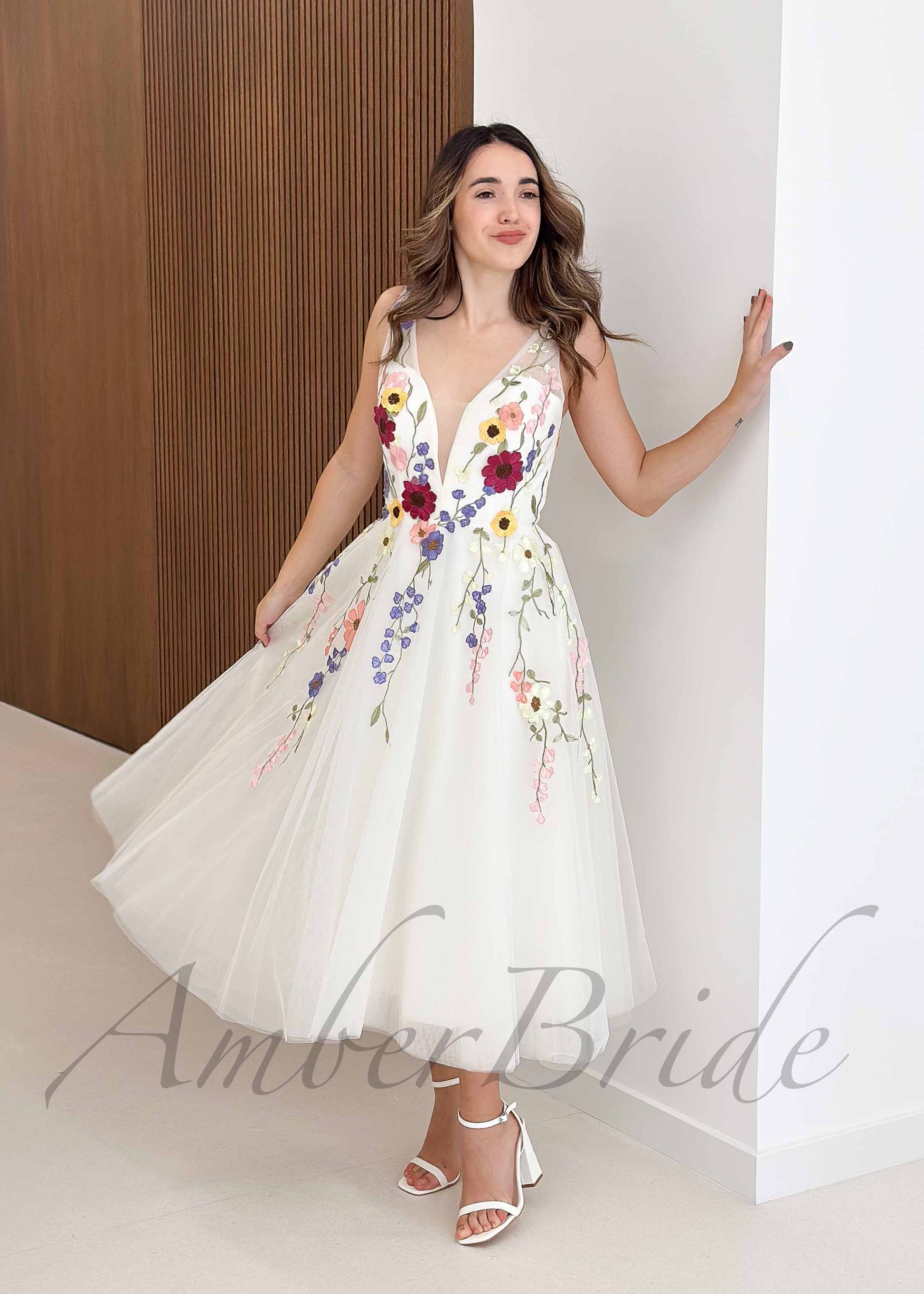 short cocktail dresses for weddings Colored Short Wedding Dresses with Open Back