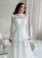 Classic Lace A-Line Wedding Dress with Long Sleeves
