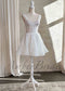 Knee-Length Lace Wedding Reception Dress with Sweetheart Neckline