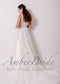 Rustic Wedding Dress with Floral Appliques with Glittering Tulle Skirt