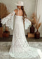 Boho Sheath Lace Wedding Dress with High Neck and Spaghetti Straps