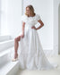 Exquisite A Line Organza Wedding Dress with Strapless Design and Corset