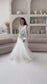 Romantic Colorful Floral Embroidered A-Line Tulle Wedding Dress