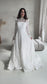 Classic Lace A-Line Wedding Dress with Long Sleeves