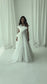 Modern Asymmetrical Organza Wedding Dress with Sculptural Bow