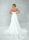 Satin A-Line Wedding Dress with Strapless Sweetheart Neckline and Low Back