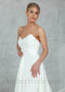 Satin A-Line Wedding Dress with Strapless Sweetheart Neckline and Low Back