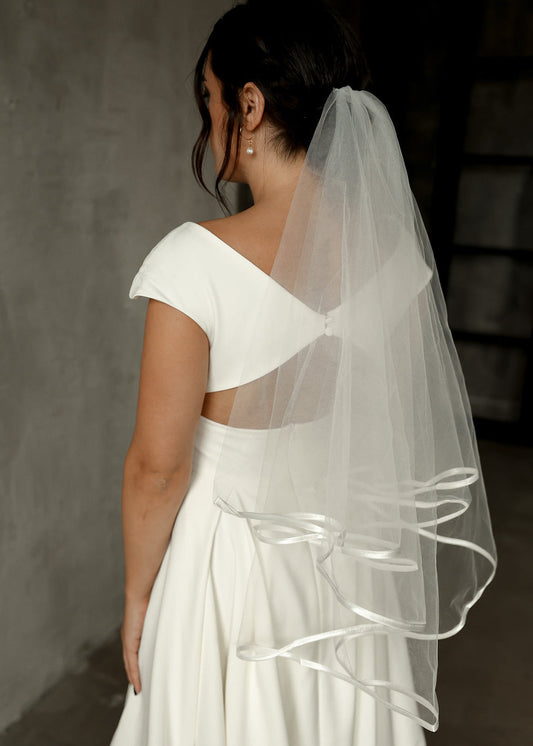 Two Layer Veil With Comb - AmberBride